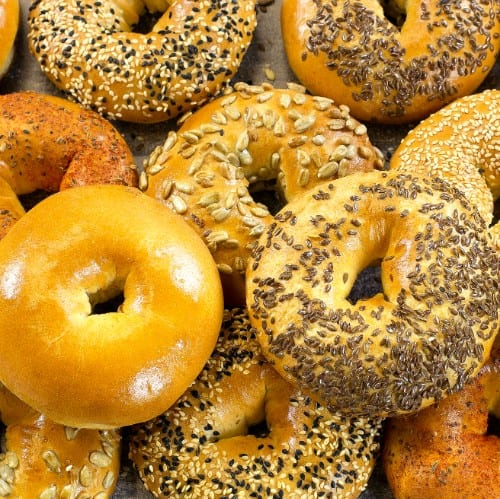 Assorted Bagels.