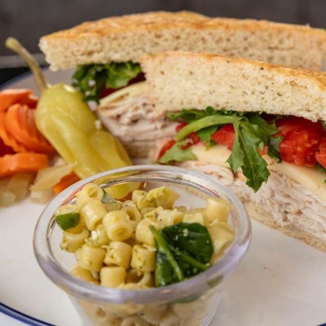Turkey Provolone Sandwich.