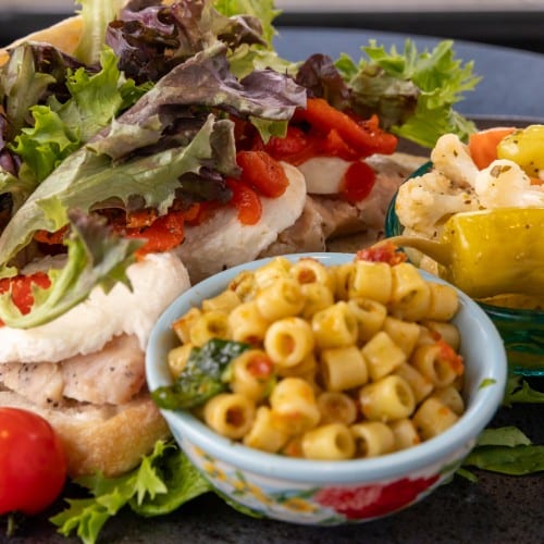 Chicken Mozzarella Sandwich.