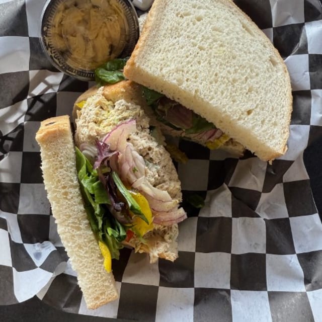 Lou's Tuna Wazuna Sandwich.