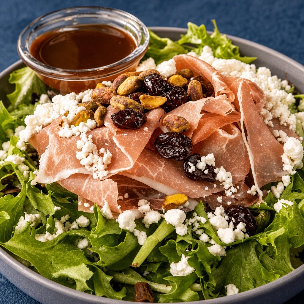 Dark Cherry Prosciutto Salad.