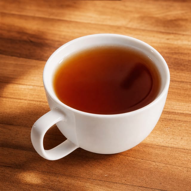 Hot Brewed Tea.
