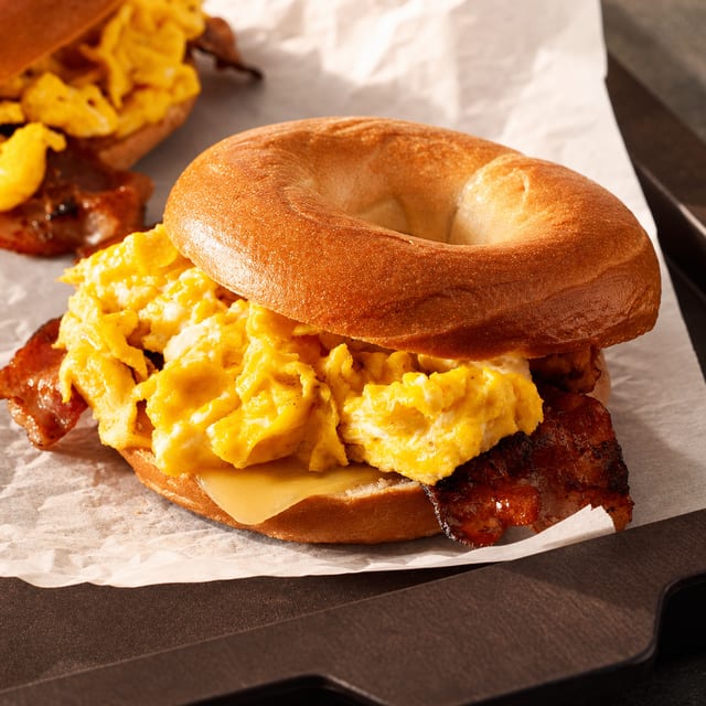 Ham, Egg & Cheese Sandwich.