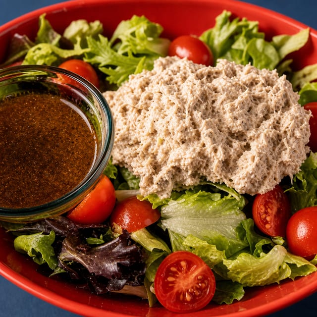Chicken Salad on Greens.